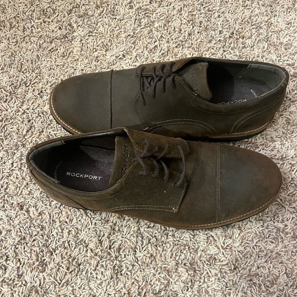Rockport Brown Oxford Casual Memory Foam Shoes Sz 10.5 NWOB main image 4